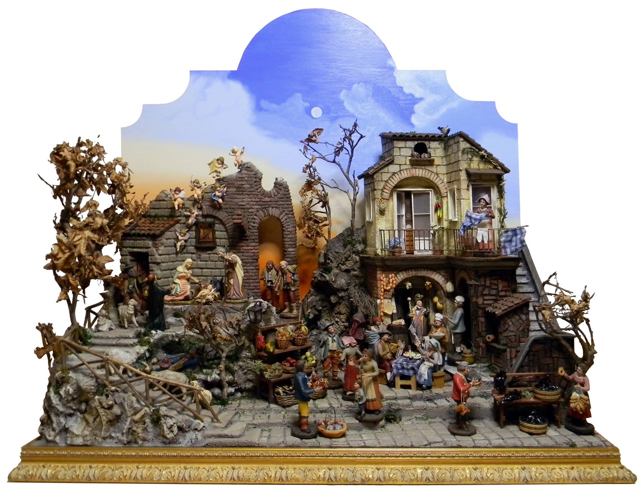 Presepe Napoletano cm. 100x50